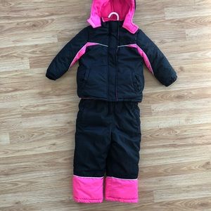 Pink Platinum 2-piece Heavyweight Snowsuit Skisuit